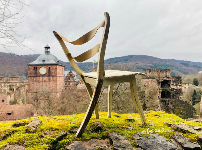 Stuhlgang am Heidelberger Schloss Kunst, die hinschauen lässt - dort, wo sonst geschwiegen wird.
